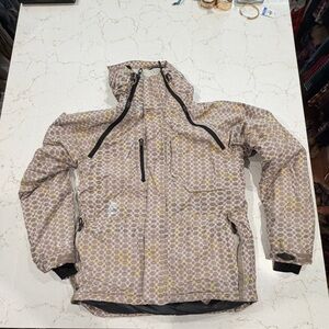 Oakley Beige and Yellow Patterned Jacket